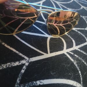 Source Unknown Gold Aviator Sunglasses